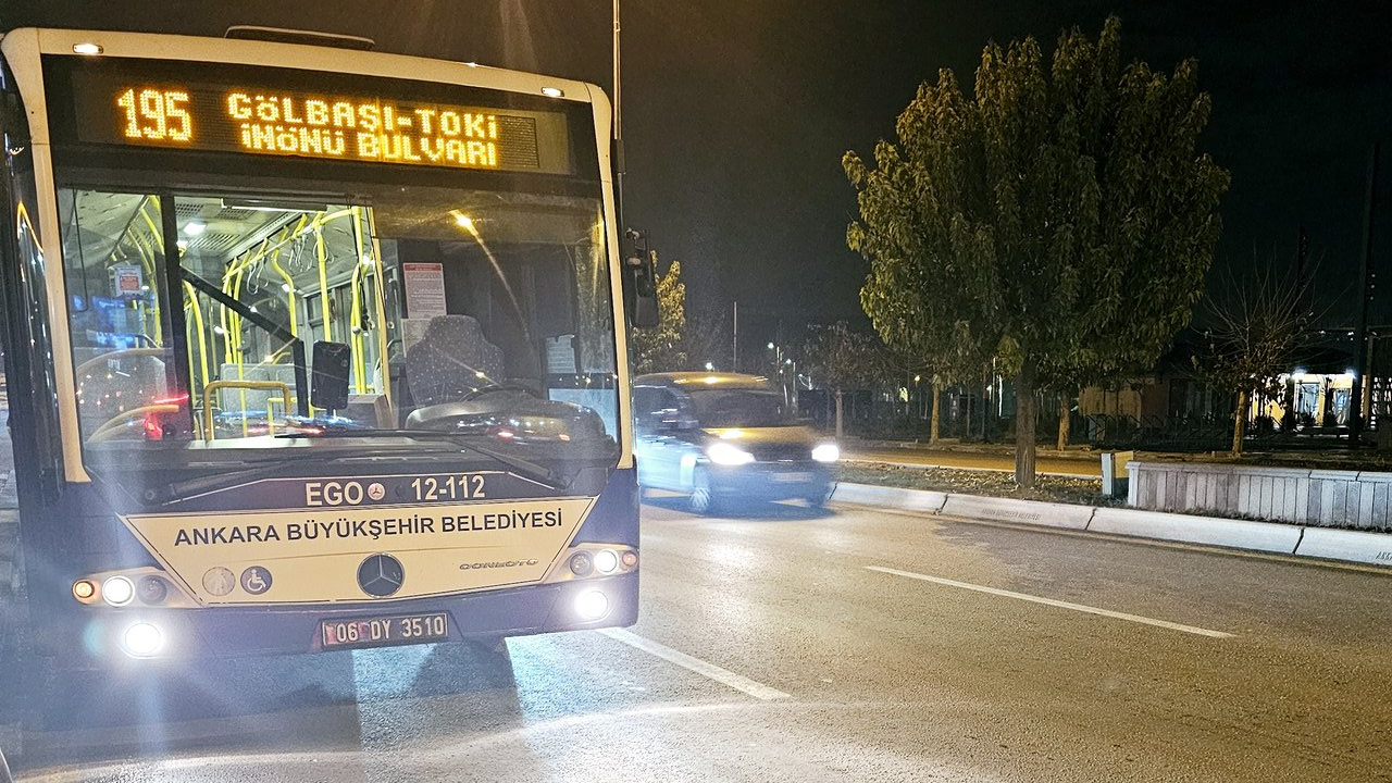 Ankara'da panik anları: EGO otobüsünde su hortumu patladı