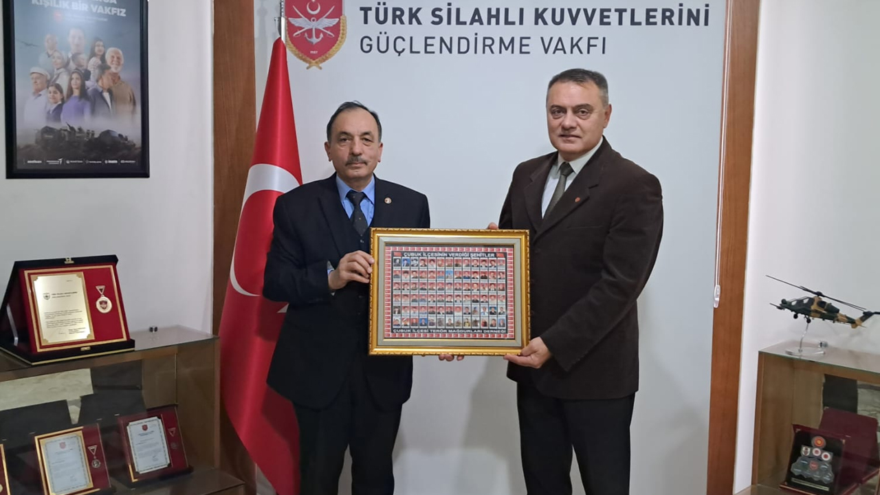 Çubuk Terör Mağdurları Derneği, TSK Vakfı’nı ziyaret etti