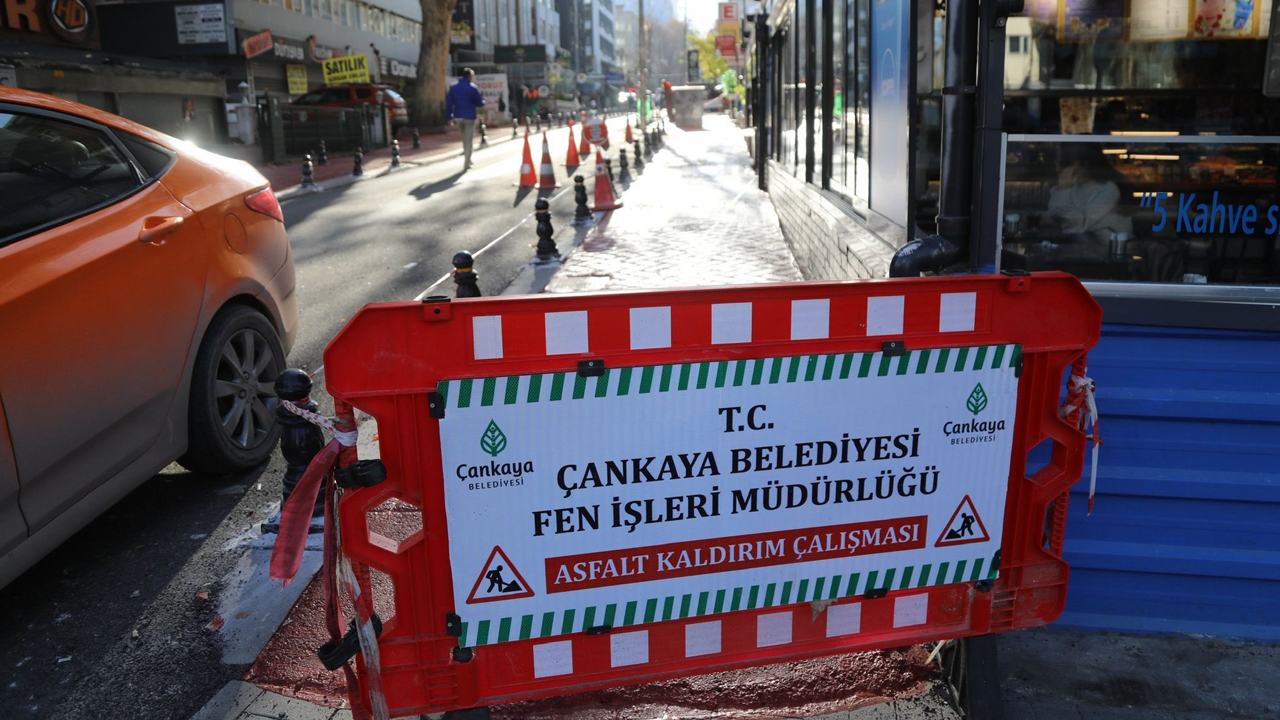 Ankara Kızılay’da asfalt yenileniyor: Çankaya Belediyesi duyurdu