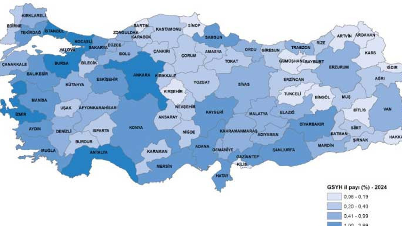 TÜİK yeni raporunu açıkladı: Ankara, Türk ekonomisinin ikinci büyük gücü