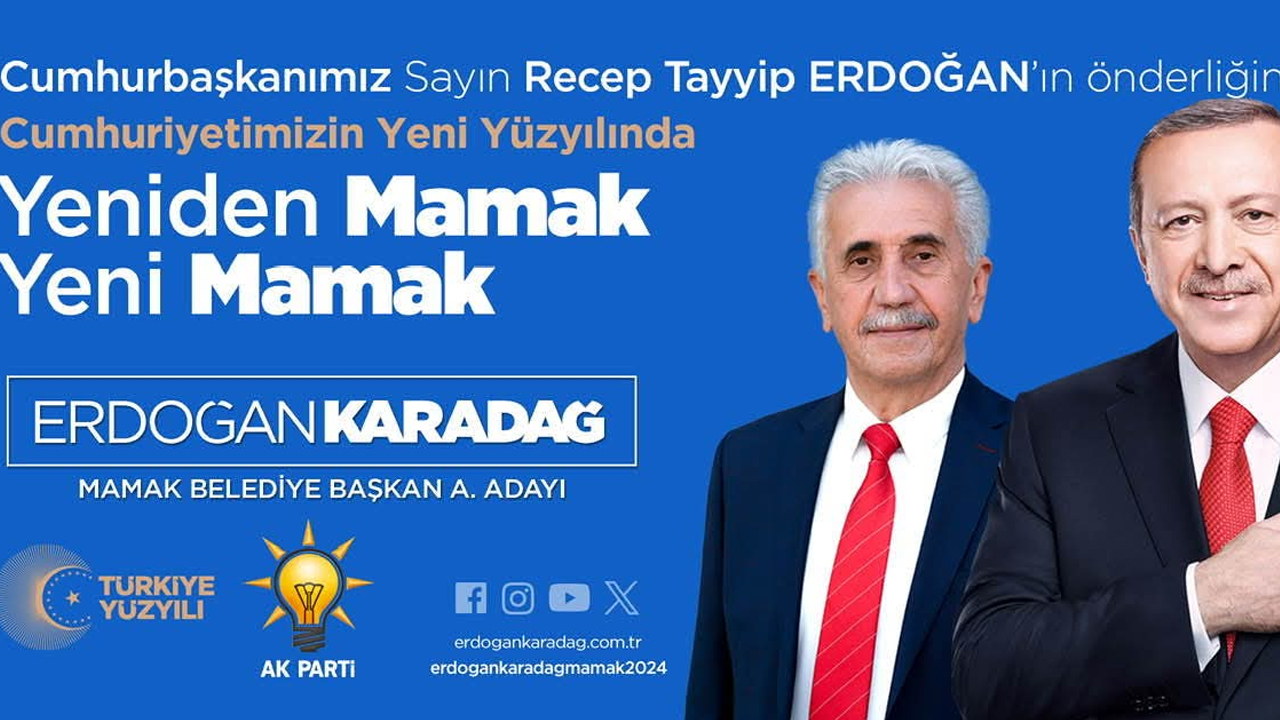 Mamak'ta seçim çalışmaları erken başladı: Erdoğan Karadağ adaylığını ilan etti