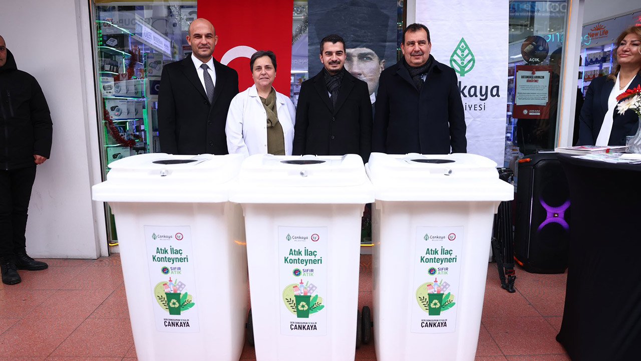Çankaya’da toplanan atık ilaçlar eczaneye teslim edildi