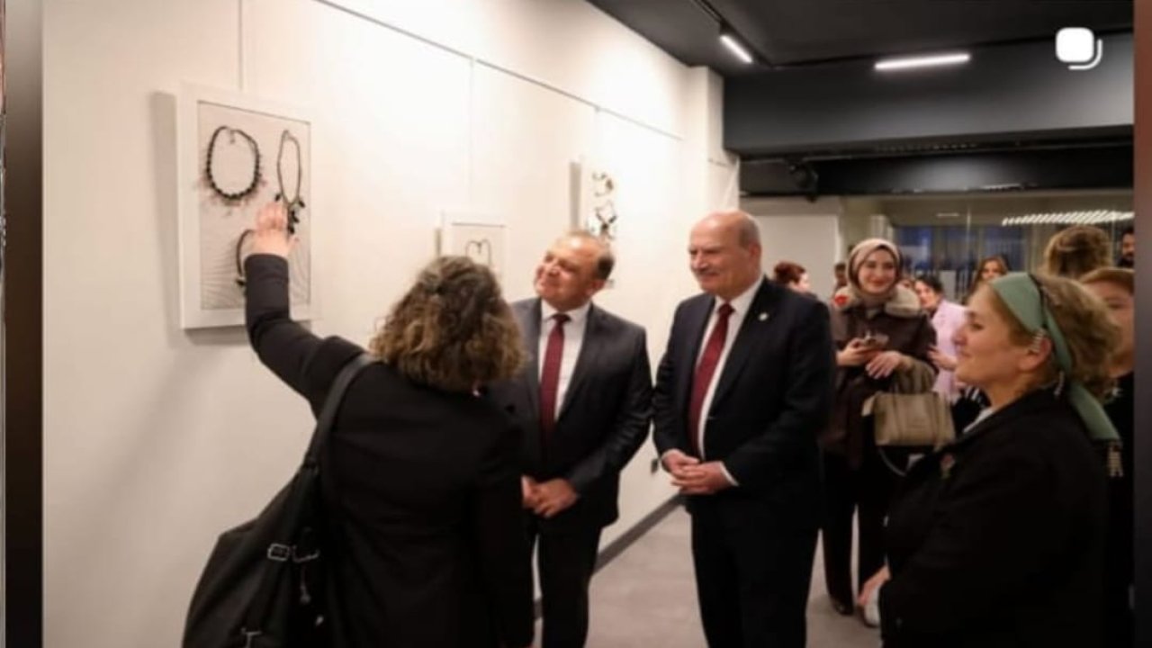 Nallıhan’da açılan iğne oyası sergisi büyük ilgi gördü