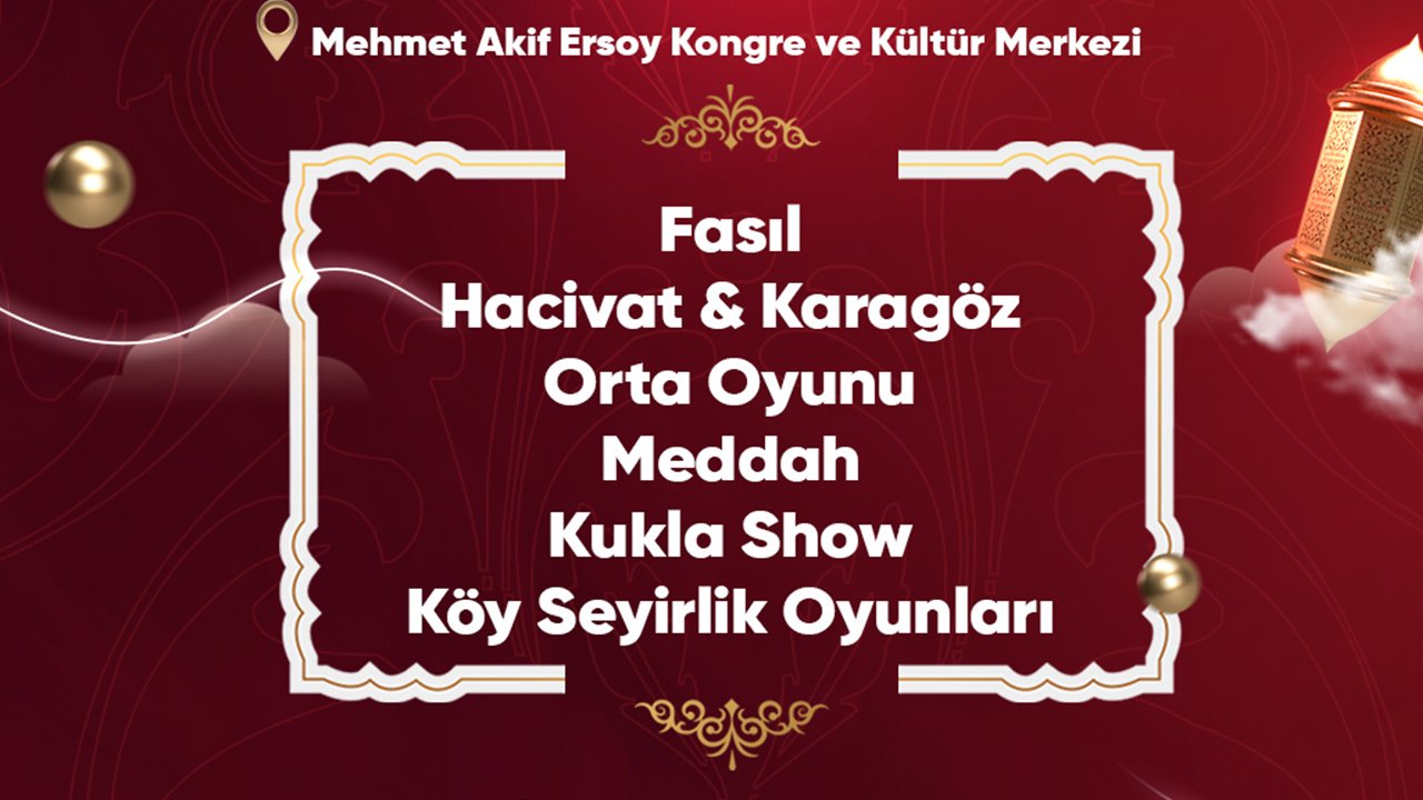 Gölbaşı’nda her Cuma ve Cumartesi Ramazan etkinliği olacak