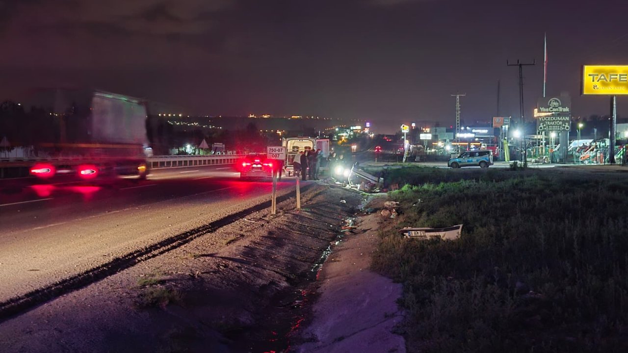 Gölbaşı’nda geçi kaza: Takla attı, 1 kişi öldü