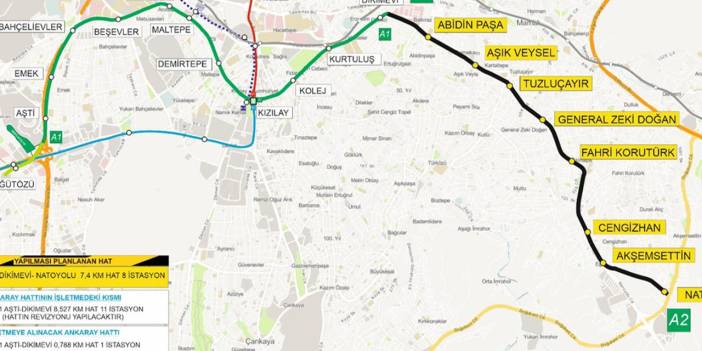 Dikimevi-Natoyolu metrosu için ihale tamam: İnşaat başlıyor