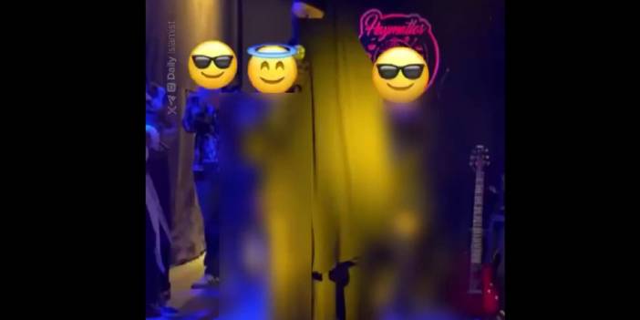 Çankaya'daki içkili mekanda 'çarşaflı kadın' skandalı