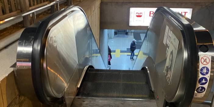 Ankara Batıkent Metro'da yürüyen merdivenler çalışmıyor