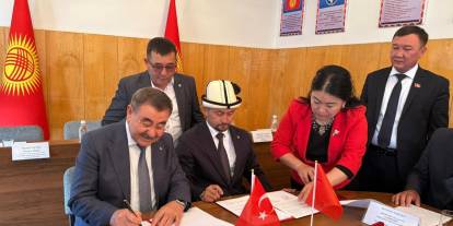 Gölbaşı Belediyesi Kırgız şehri Balıkçı ile kardeş oldu