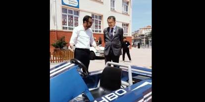 Altındağ’da ortaokul öğrencileri elektrikli araç yaptı