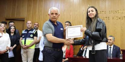Mamak Belediyesi personeline uluslararası sertifika verdi