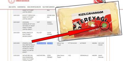 Ankara merkezli Kızılcahamam tereyağında bitkisel yağ tespit edildi