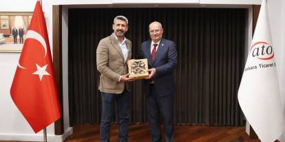 Kumluca Ticaret Borsası heyeti Ankaralı patronlar ile görüştü