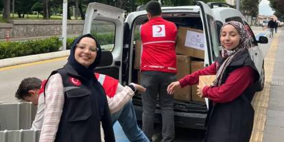 Pursaklar Kızılay’dan Elbistan’daki öğrencilere destek eli