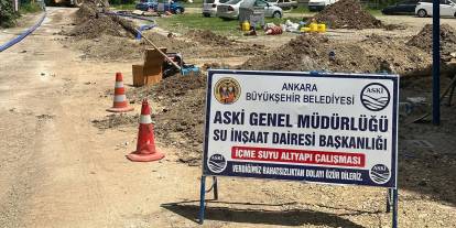 Çubuk’ta içme suyu hattı yenileniyor: 2,5 km tamamlandı
