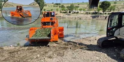 Ayaş Kirazdibi Göleti’nde robotlu temizlik: Kirlilik ve kötü görüntü kalktı