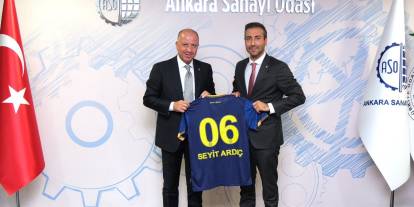 Ankaragücü heyeti Ankara Sanayi Odası'nı ziyaret etti