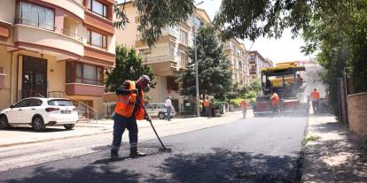 Çankaya’da konfor artıyor: Aşıkpaşa Mahallesi’nde asfalt çalışması