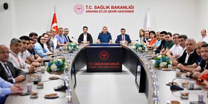 Azerbaycan heyeti Etlik Şehir Hastanesi’ni ziyaret etti
