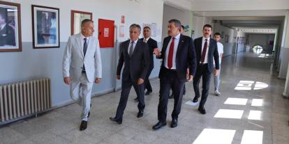 Ankara İl Milli Eğitim Müdürü, Bakan Yusuf Tekin'i Çankaya'da ağırladı