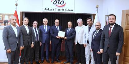 Ankaralı patronlar MÜSİAD Ankara heyetini makamda ağırladı