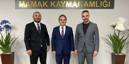 Müteahhitlerden yeni Mamak Kaymakamı Kaya'ya ziyaret