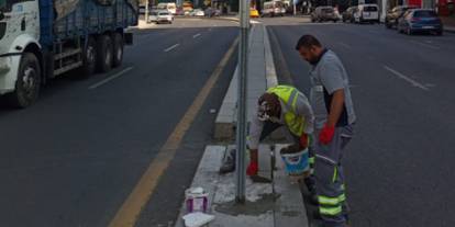 Ankara Çukurambar’da ekipler sahada: Bozuk yol onarıldı