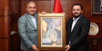 Keçiören'de Başkan Özarslan, ilçe müftüsünü ziyaret etti