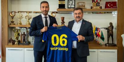 Ankaragücü yönetimi Gölbaşı Belediyesi’ni ziyaret etti