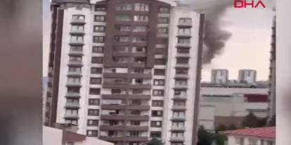 Keçiören Divan Konutlarında yangın