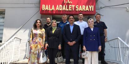 Bala Kaymakamı ilçeye yeni atanan Cumhuriyet Savcısı'nı ziyaret etti