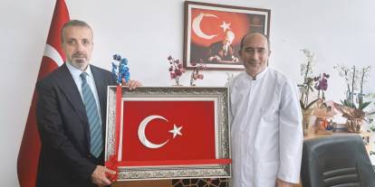 Etlik'te başhekimden yeni atanan profesöre ziyaret