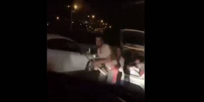 Keçiören’de trafikte baltalı saldırı: Kameraya yansıdı