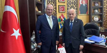 Ankaralı patronlar MHP Lideri Devlet Bahçeli’yi ziyaret etti