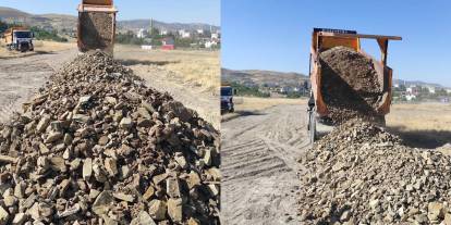 Ayaş 86 Evler’de yol hazırlıkları başladı