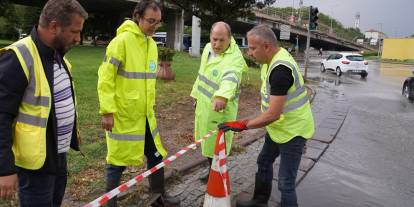 ASKİ Genel Müdürü Akçay yağış denetimi yaptı