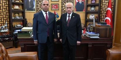 Bengü Türk yönetimi Devlet Bahçeli'yi ziyaret etti