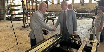 Beypazarı Kaymakamı ilçedeki dev fabrikayı ziyaret etti