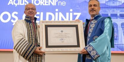 Gazi Üniversitesi Dışişleri Bakanı Hakan Fidan'a fahri doktora verdi
