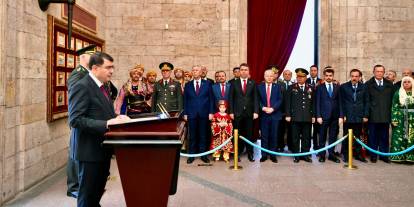 Ankara protokolü Anıtkabir'de: Ata'yı ziyaret ettiler