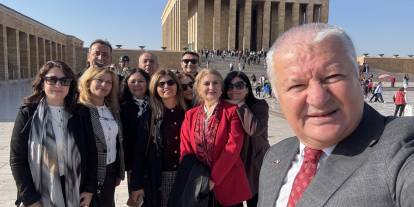 Çankayalı muhtarlar Anıtkabir'de Ata'nın huzuruna çıktı
