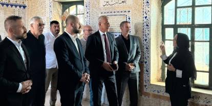 Gölbaşı'nın tarihi camisi açılış için gün sayıyor