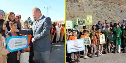 Ankara Altındağ’da çocuklar fidan dikti, doğada yürüyüş yaptı