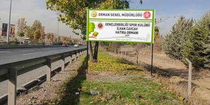 Ankara Sabancı Bulvarı'na İlhan Cavcav Hatıra Ormanı yapıldı