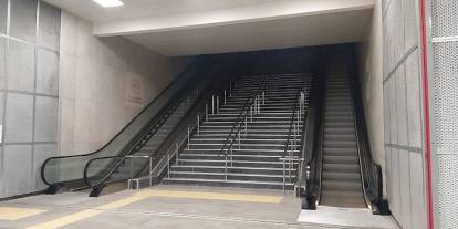 Ankara Gar Metro İstasyonu’nda 2 yürüyen merdiven birden bozuldu