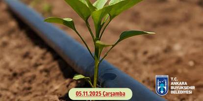 Ankara'da 5 farklı noktada sulama borusu dağıtılacak