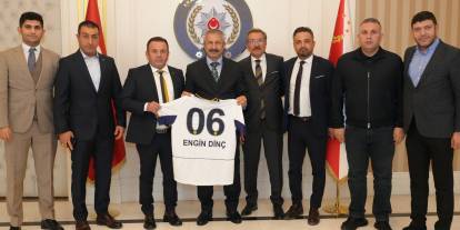 Ankaragücü yönetimi Emniyet Müdürü Engin Dinç'i ziyaret etti