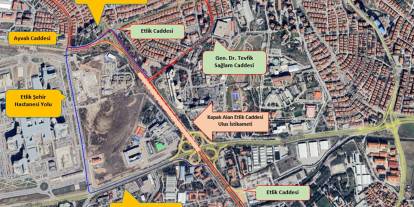 Etlik Caddesi’nde yollar kapandı: 11 EGO hattı güzergah değiştirdi