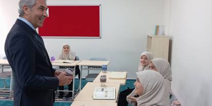 Beypazarı Kaymakamı Kur’an Kursu’nu ziyaret etti: Öğrencilerle konuştu