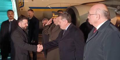 Zelenskiy'i Ankara'da Mansur Yavaş'ın personeli karşıladı